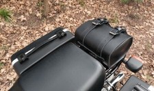 Bmw r 100 gs r 80gs bauletto cuoio nero porta attrezzi