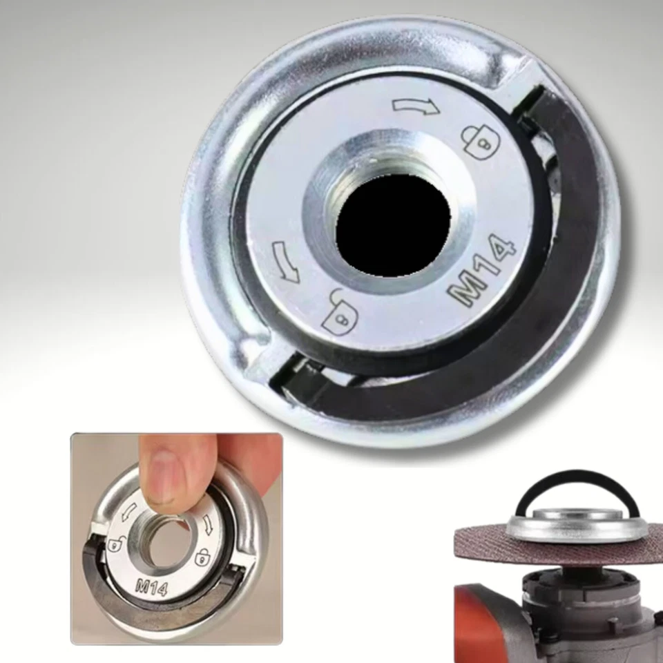 M14 Schnellspannmutter Winkelschleifer Spannmutter Schraube Flex - Bild 3 von 4