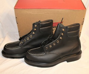 red wing moc toe black