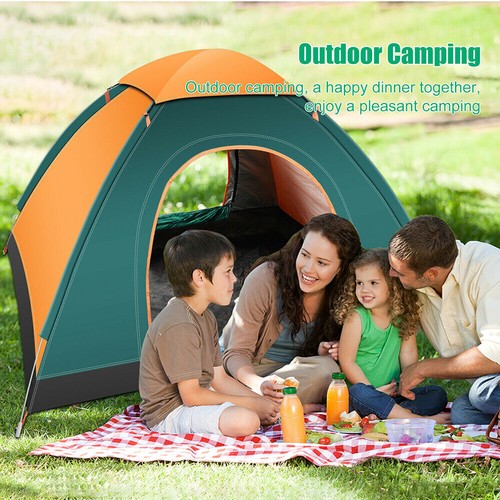 3-4 Man Automatic Pop Up Tent Camping Tent Waterproof Outdoor Hiking Travel Tent - Picture 10 of 24