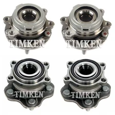Front & Rear Wheel Bearing & Hub Assembly Kit Timken For Nissan Murano AWD 13-14