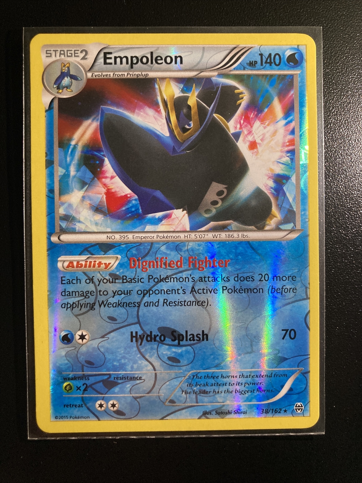 Empoleon 38/162 Rare Reverse Holo Pokemon TCG Card BREAKthrough LP-VG