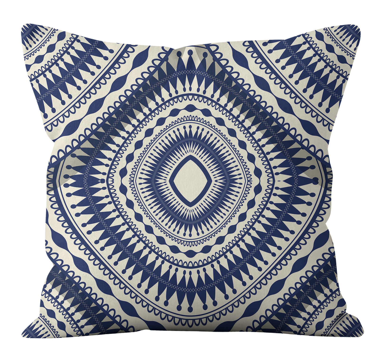 Mix Match Home Decorative Hamptons Coastal Navy/White Cotton Linen