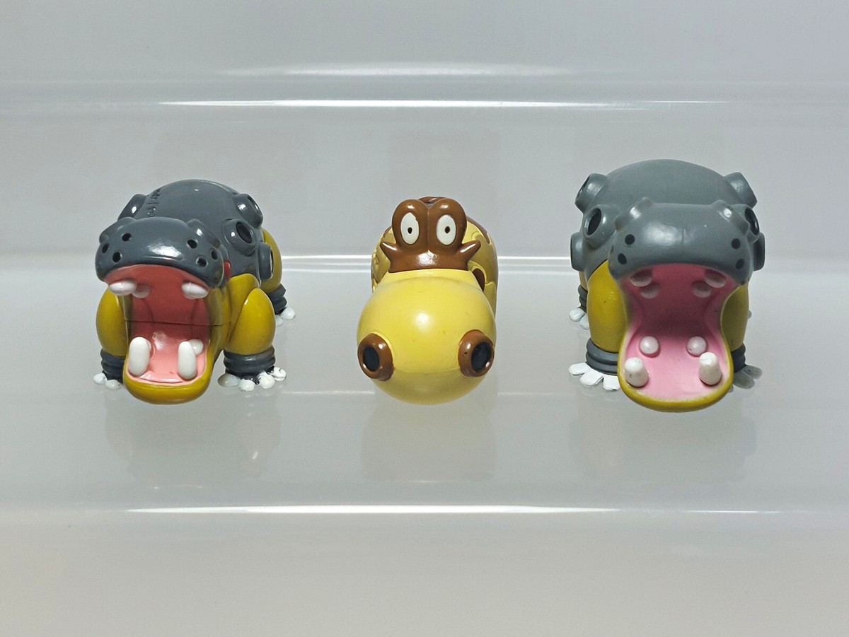 Hippowdon Hippopotas Pokemon Figure Set Yoshinoya & Takara Tomy
