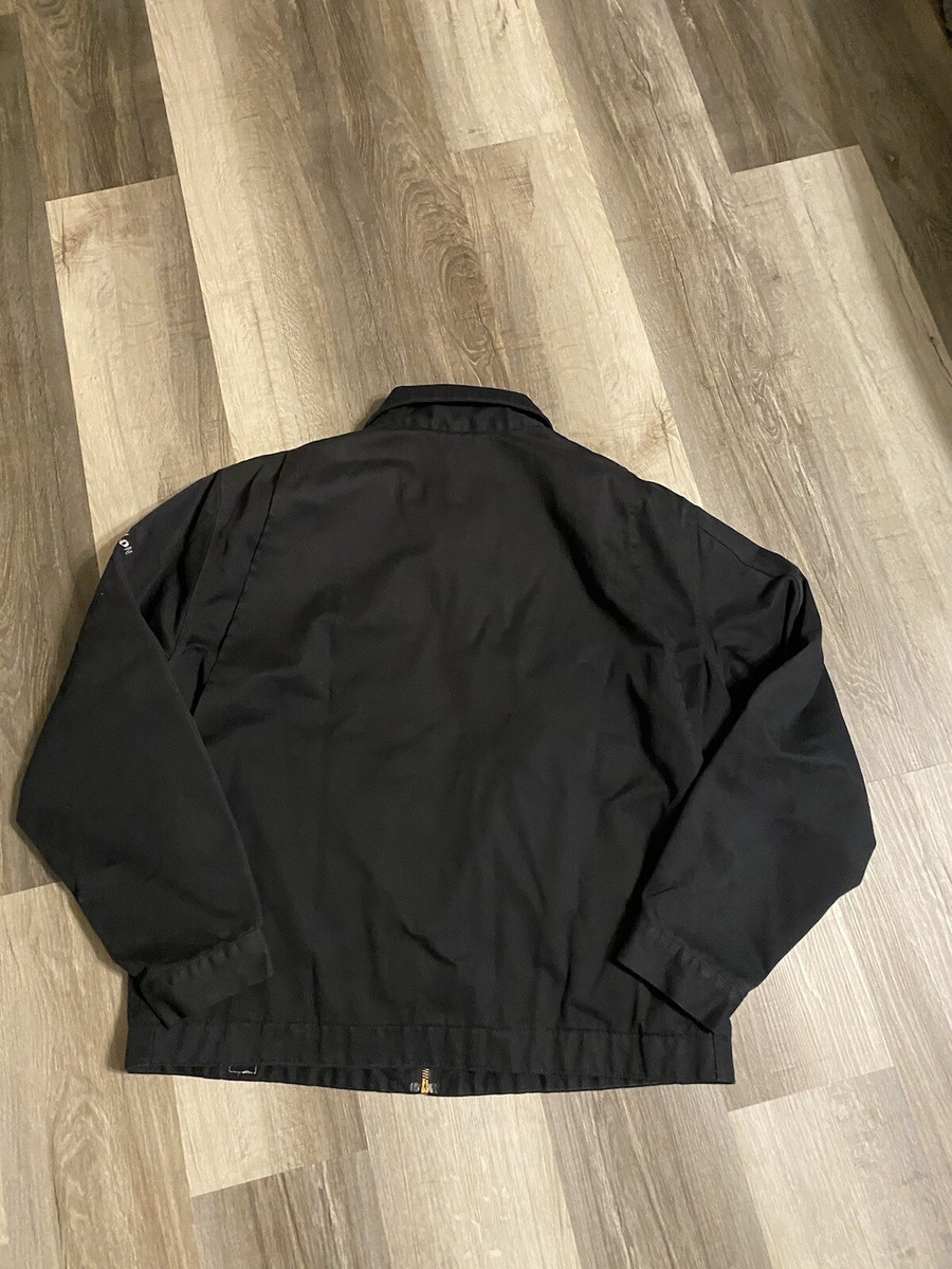 Carhartt J293 Quilted Nylon-Lined Twill Work Jacket XL Black BLK