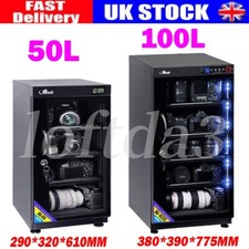 50L/100L Digital Dehumidify Dry Cabinet Box for Lens Camera Equipment Storage UK