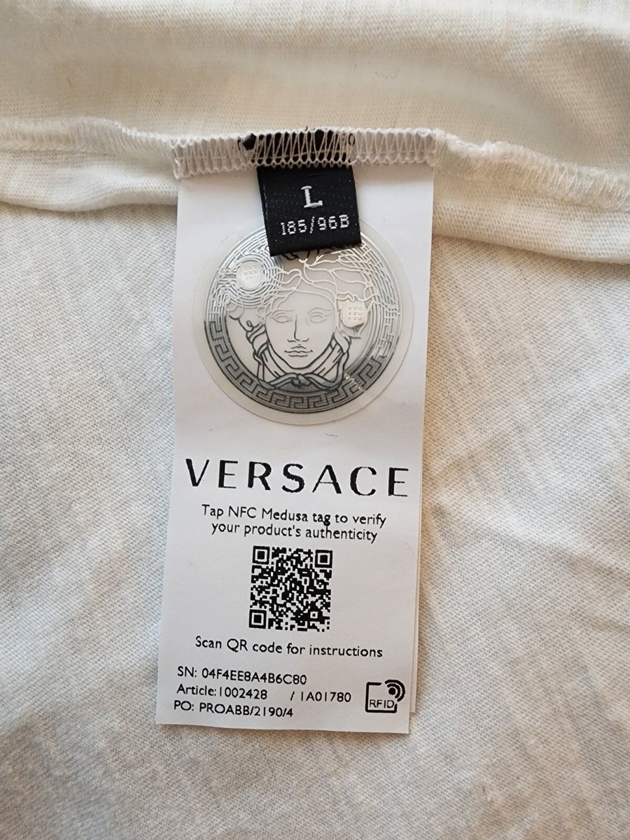 Versace Monogram Printed T-Shirt Men's Large | eBay