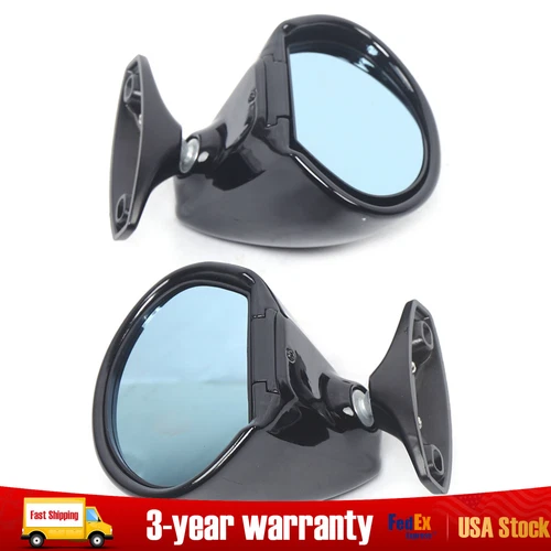 1 Pair Vintage Classic Universal Car Racing Door Side Rearview Wing Mirrors 2PCS