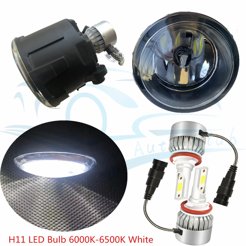 Luzes de neblina do para-choque dianteiro lâmpadas de LED para 2011-2013 Nissan Rogue 2009-2014 Murano - Imagem 2 de 4