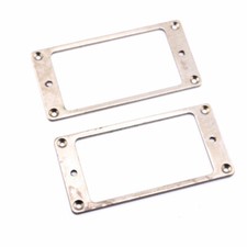 AGP - Aged Chrome Flat Bottom Metal Humbucker Ring Set 12112348
