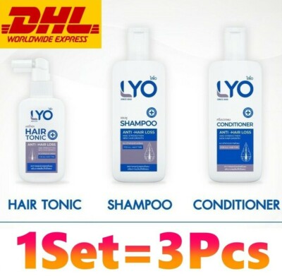 3x LYO Hair Lotion Tonic Shampoo Conditioner Wachstum Haar Bart verhindert Ha...