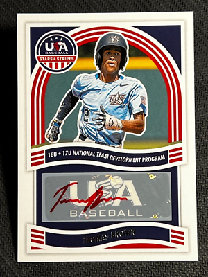 2024 Panini USA Stars & Stripes PROSPECT ROOKIE AUTO Thomas  display picture 1