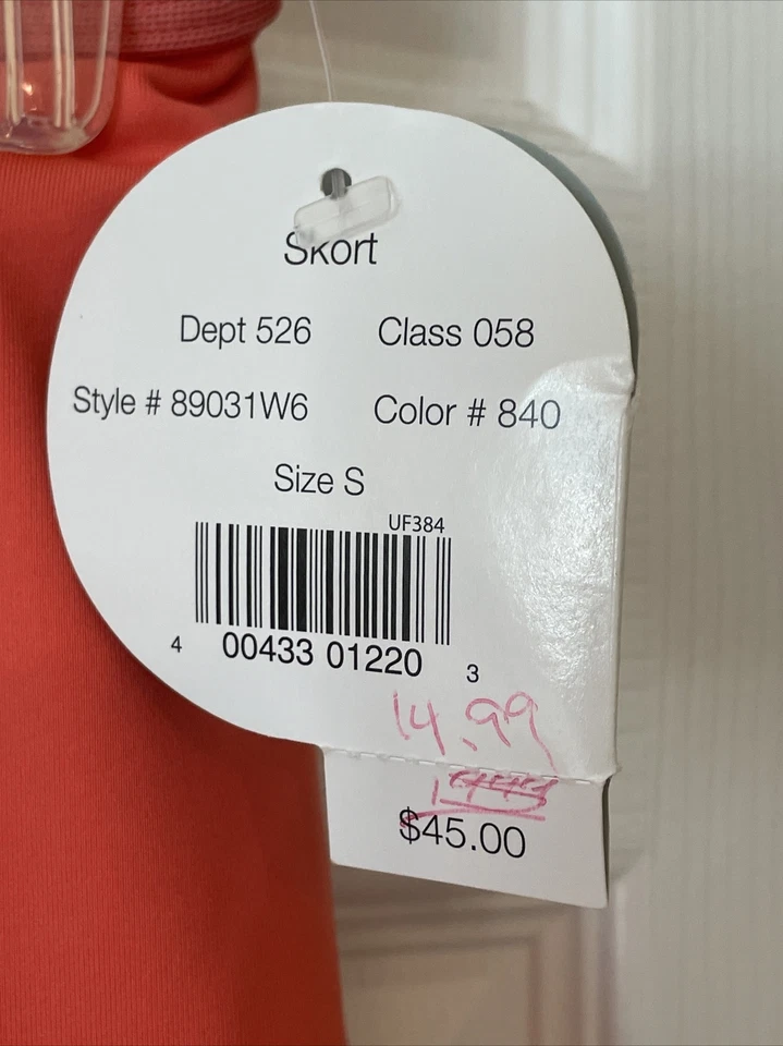 Paiva Women Skort Size S Salmon yoga Shorts built in shorts Foto 3 de 4