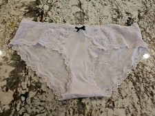 True Vintage Victoria's Secret Satin  Lace Dream Angels Hipkini Panty Large