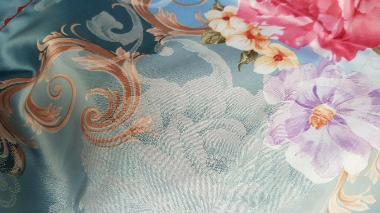 100 cotton jacquard sateen queen size bed duvet set + flat sheet NWOT