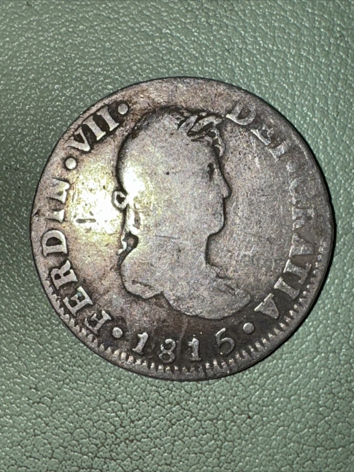 Mexico - 1815 Mo JJ Silver 2 Reales - Ferdinand VII - Spainish Colonial - Image 2 of 4