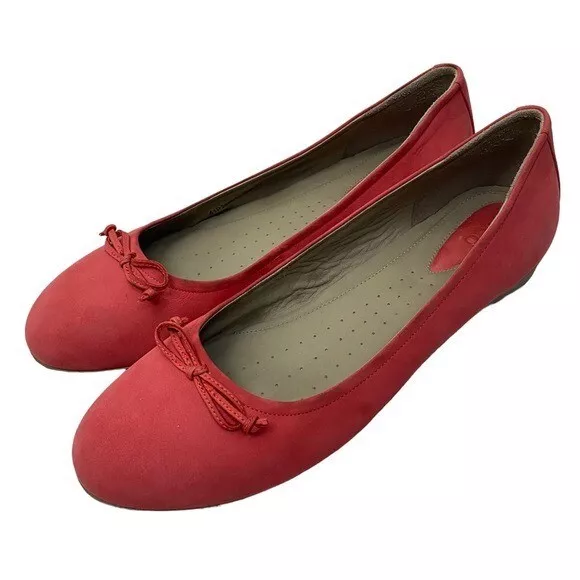Womens red flats size best sale 10