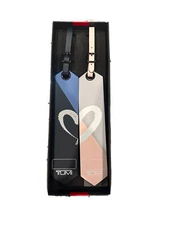 Tumi Luggage Tag  - DELUXE SET OF 2 - RARE - Oversized Fast shipping $160 MSRP