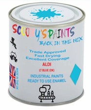 Industrial Paint For Aldi Lt Blue (Dk) Enamel Tin Spray Aerosol Endurance