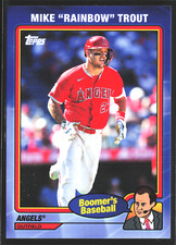 Mike Trout Nickname Parallel 2024 Topps Chris Berman Boomer's Baseball Card