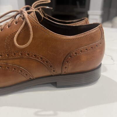 Men’s Size 7 M COLE HAAN GRAND.OS Jefferson Wingtip Oxford Dress Shoes C23795 Cole Haan Grand OS Jefferson Wing Tip Oxfords British Tan  main image 4