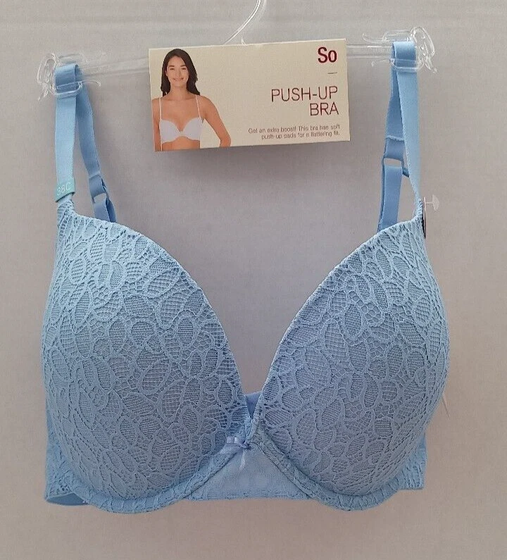 Nuevo Sujetador Push Up de Encaje SO Talla 38C Azul Hepatica Estilo ZG83B239R Foto 2 de 3