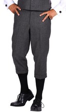 Kostüm 20er Gangster Gang graue Hose 3/4 Hose Kniebundhose Herren Knickerbocker