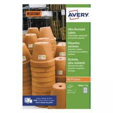 Avery B7651-20 Ultra Resistant Labels - 1300 Total Labels - 65 Labels Per Sheet