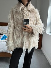 Helmut Lang Faux Fur Coat Xs