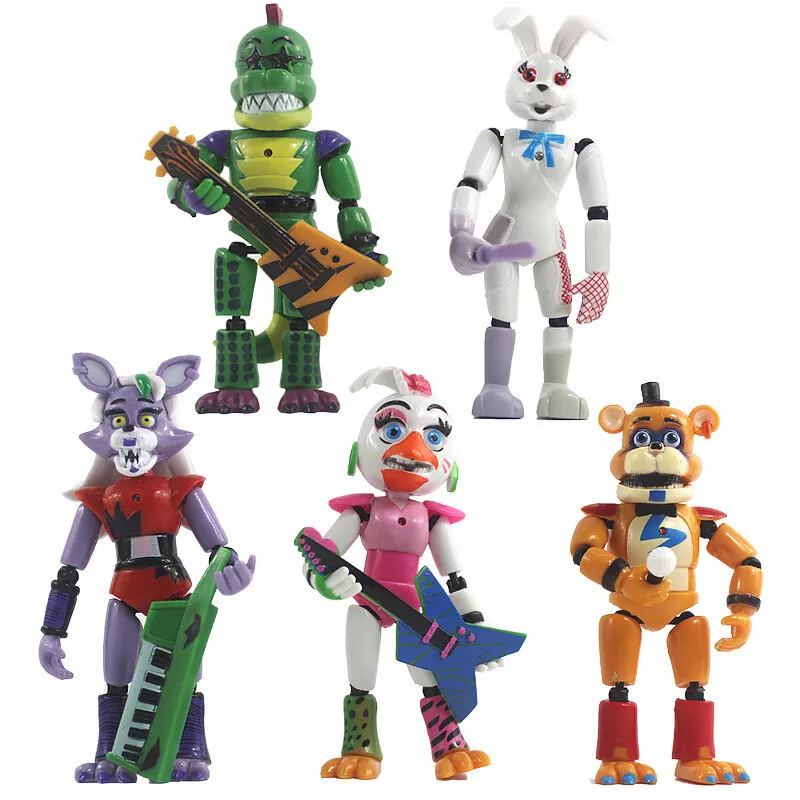 5Pcs/Set FNAF Five Nights At Freddy's Plush Bear Game Action Figure Kids  Toy Gift