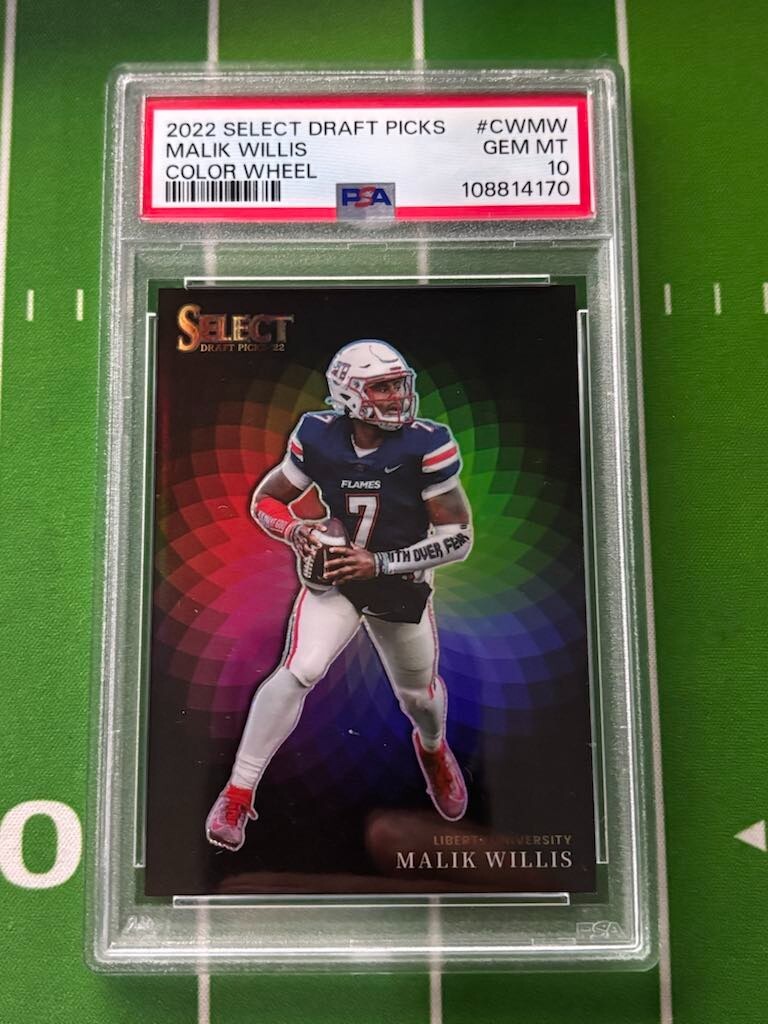 2022 Select Draft Picks Malik Willis Color Wheel PSA 10