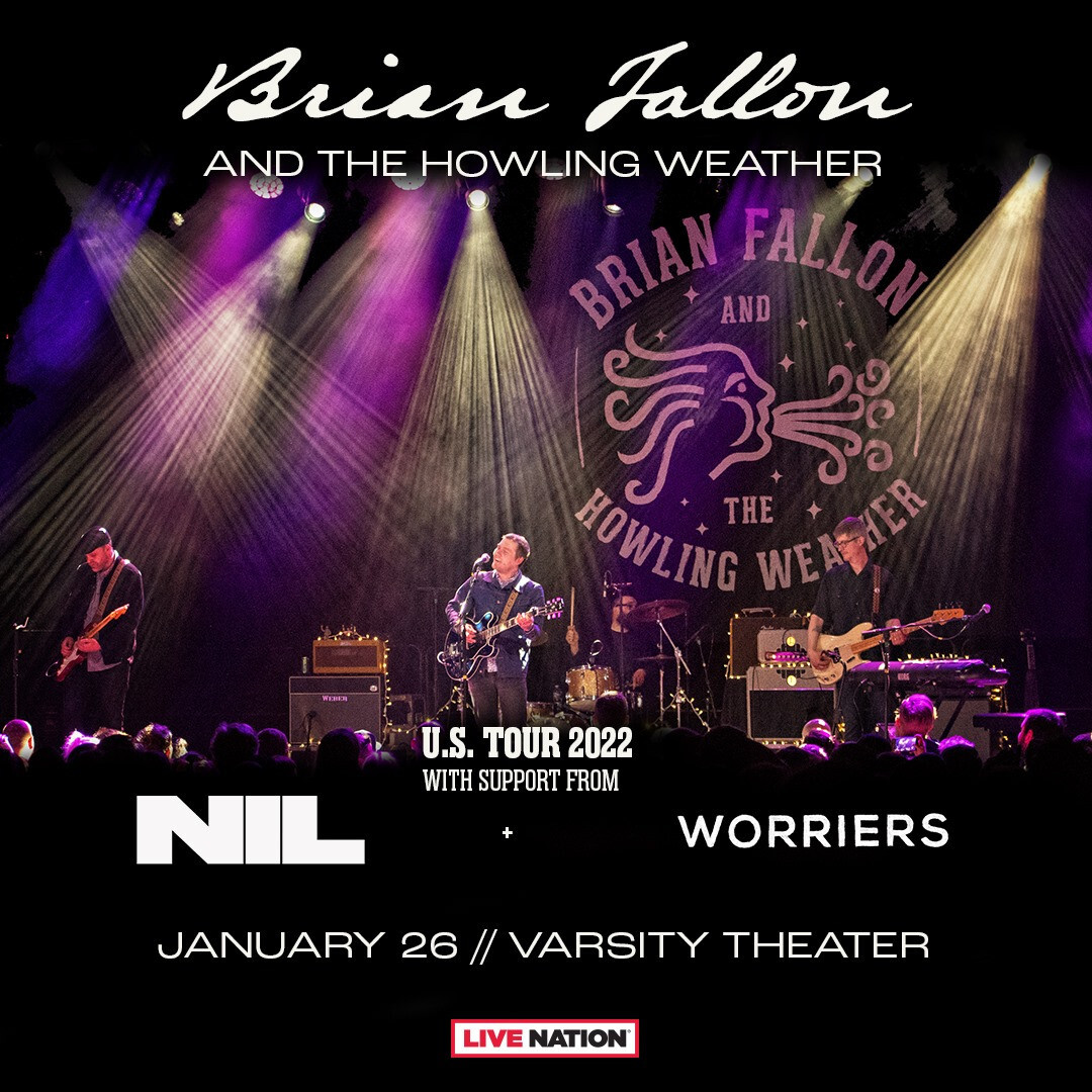 Brian Fallon U.S. Tour 2022 Varsity Theater Poster