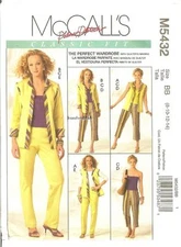 McCall's 5432 Misses Perfect Wardrobe Separates Palmer Pletsch 8,10,12,14 FF