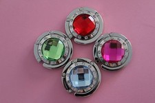 Crystal Rhinestone Decor Handbag Table Hook Purse Desk Hanger Holder New