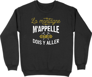 Pull Homme La Montagne M Appelle Cadeau Humour Papa Anniversaire Original Rigo Ebay