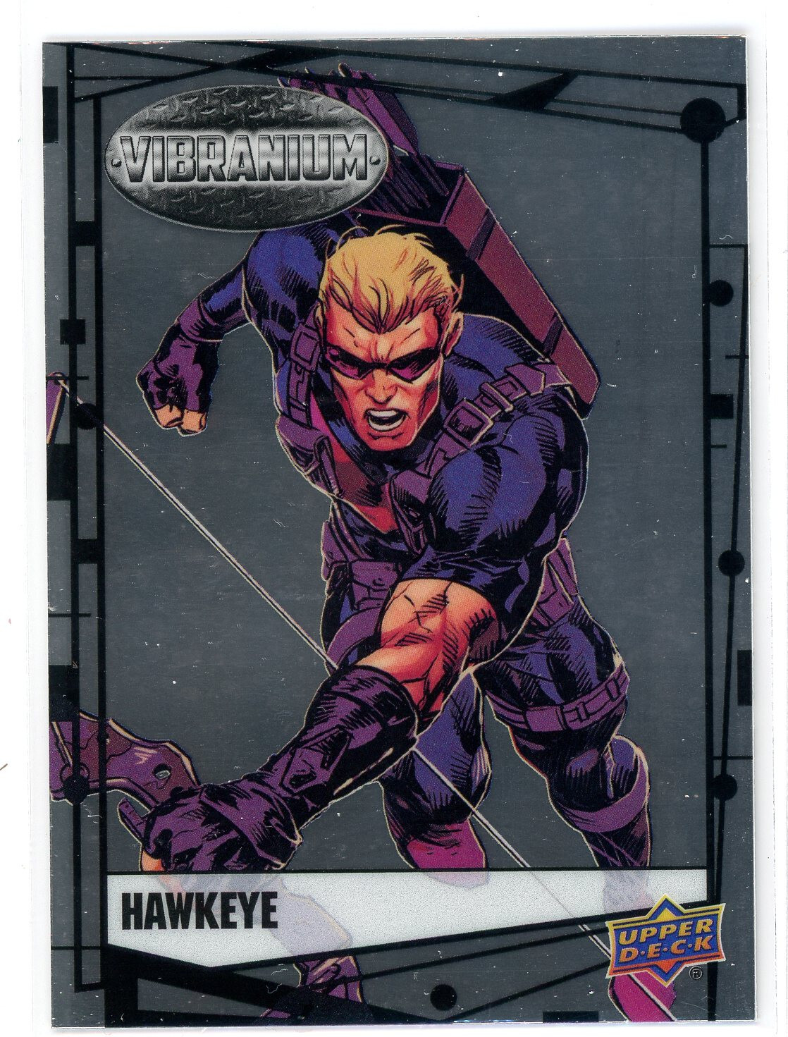 HAWKEYE - 2015 UD Marvel Vibranium Base Set Card # 76