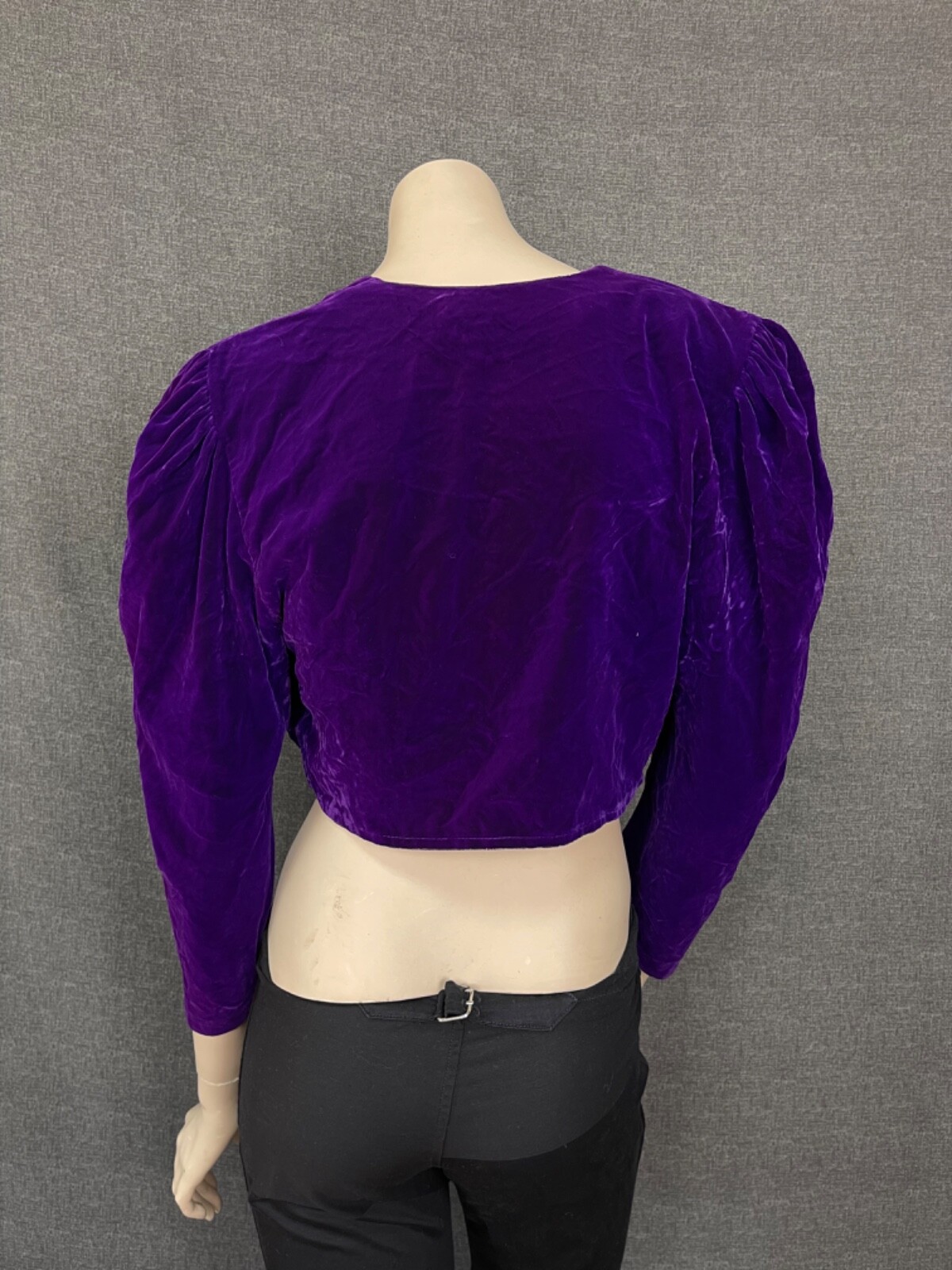 Giacca blazer donna Saint Laurent vintage velluto taglia S M