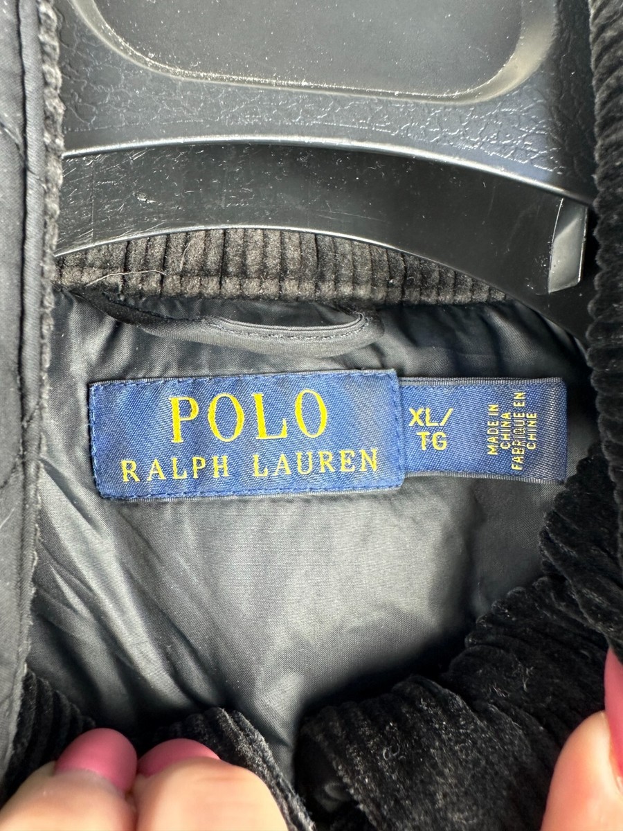 Polo Ralph Lauren Mens Zip Black Quilted Casual Hunting Polo Ralph Lauren Mens Zip Black Quilted Casual Hunting