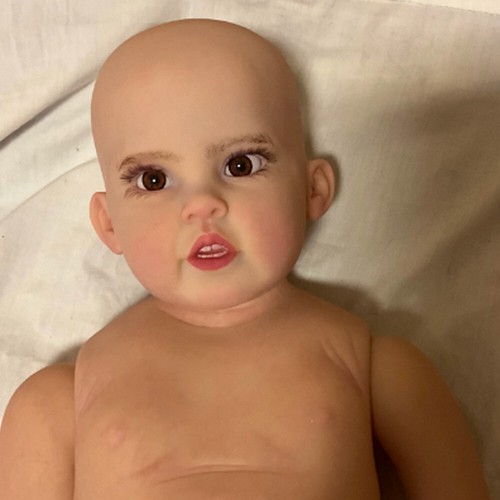 30inch Reborn Baby Doll Unassembled Part Hand-Rooted Hair Painted Kit - Picture 2 of 4