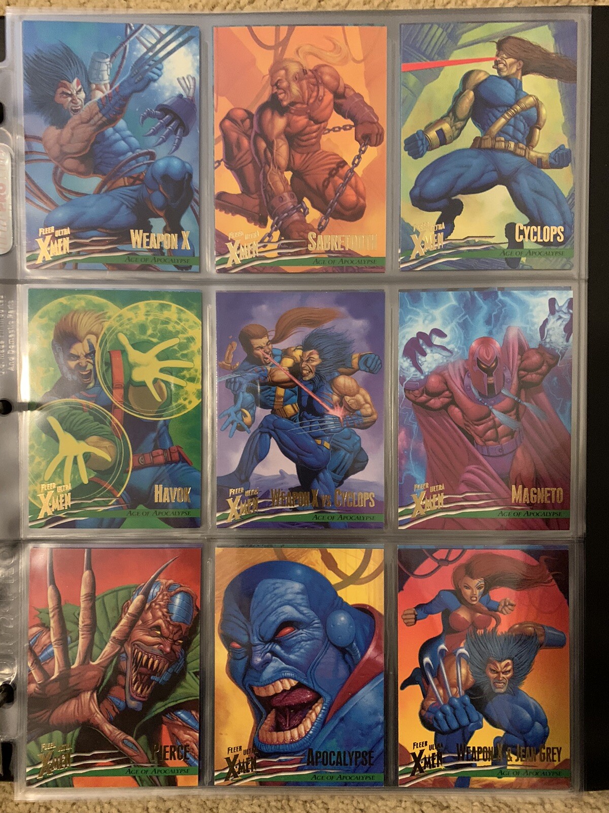 1996 Fleer Ultra Marvel XMen Wolverine Trading Cards COMPLETE BASE SET