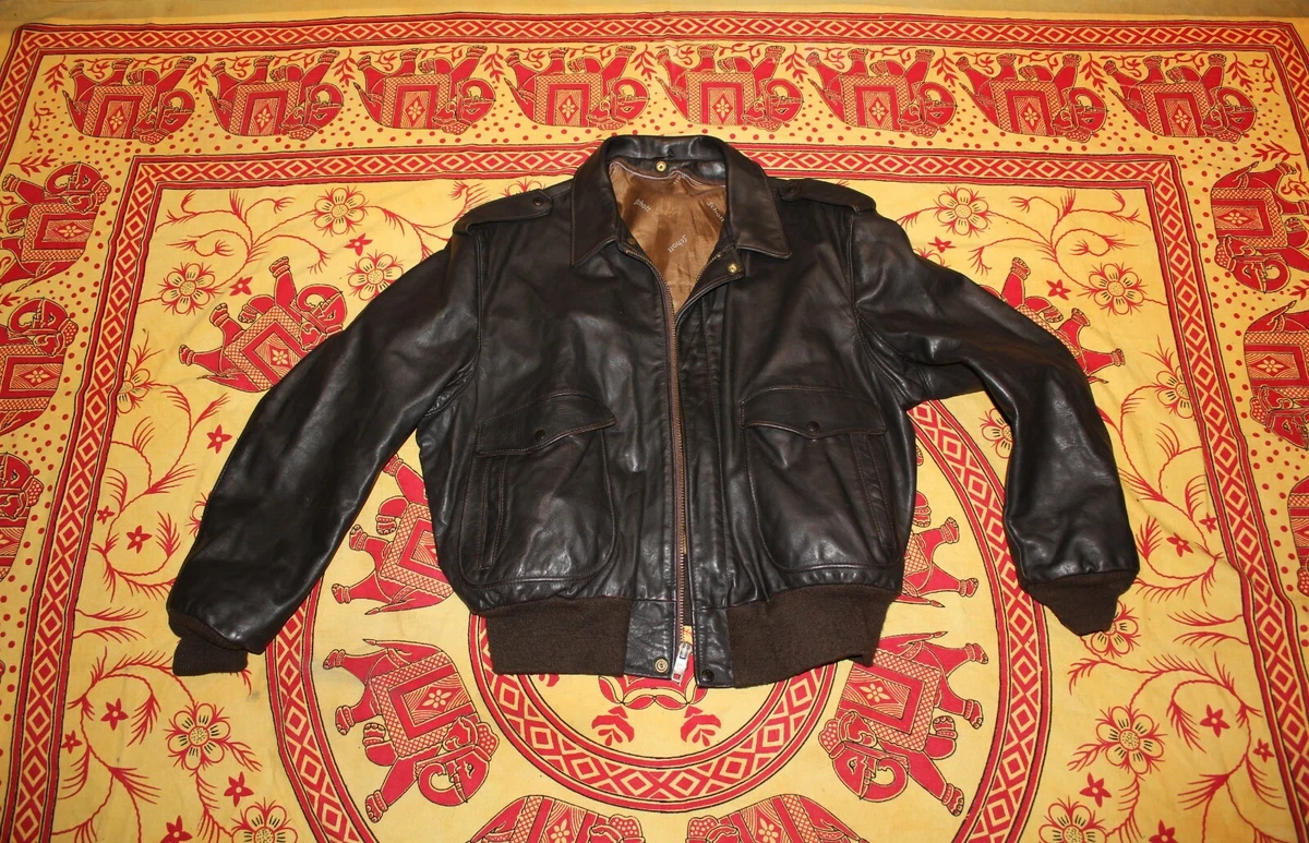 Schott NYC giubbotto giacca Pelle jacket bomber vintage uomo aviator