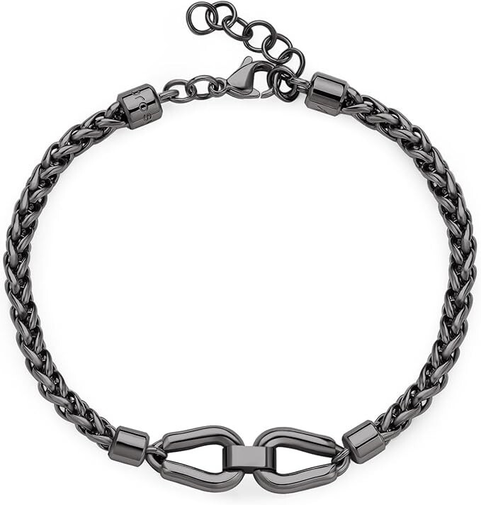 Bracciale Brosway Uomo Acciaio Nero Coll. Knocker _BKC25