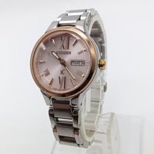 Citizen XC Watch Solar Ladies Analog Quartz Pink Dial Stainless Steel