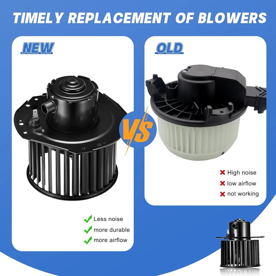 HVAC Blower Motor w/Fan Cage for Chevrolet  C2500 K1500 K2500 Truck 92-96 5.7L - Imagem 4 de 4