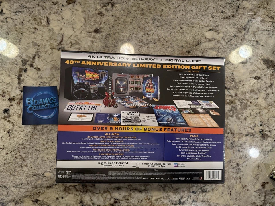Back to the Future 40th Anniversary 4K Trilogy Steelbook Gift Set Brand New - Image 2 of 4