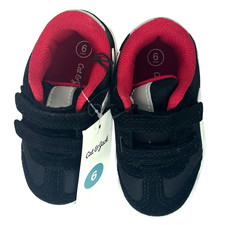Cat Jack Nevada Sneakers Black SUEDE Canvas Toddler Boys 6 Dual Hook Loop NEW