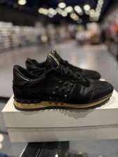Valentino Garavani Black Leather Suede Studded Sneakers EU 43EU/10US 795