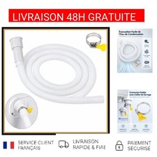 Tuyau Vidange Climatiseur Mobile 1.5M PVC Flexible Évacuation Condensat