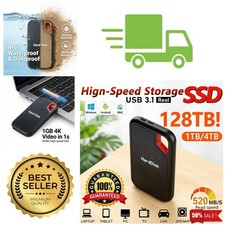 Portable External SSD USB 3.2 Solid State Drive Fast Data Storage