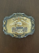 Harley Davidson Belt Buckle Eagle Made In USA Est 1903 Vintage Style Metal